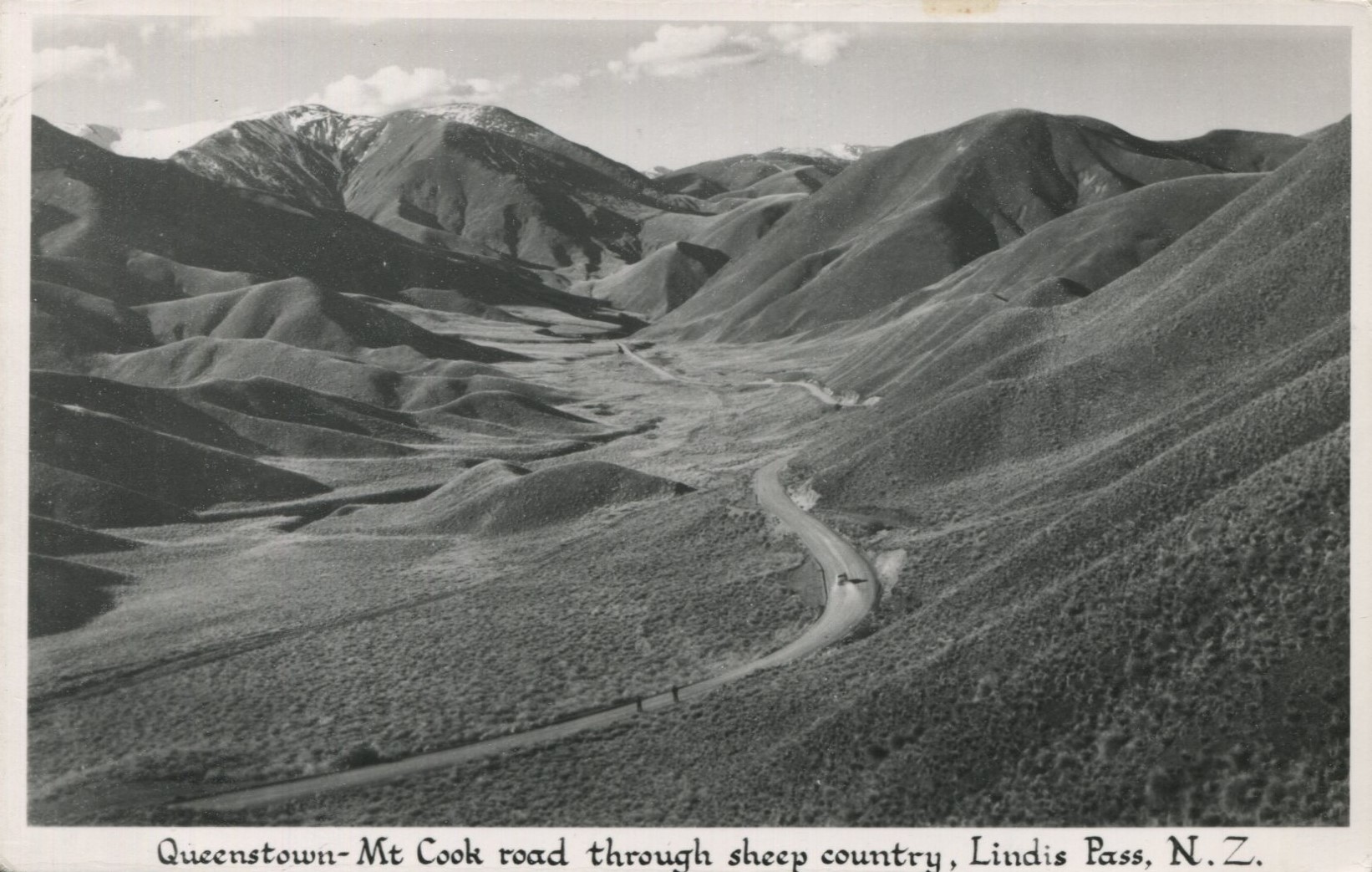 Queenstown-Mt Cook Road Through Lindis Pass